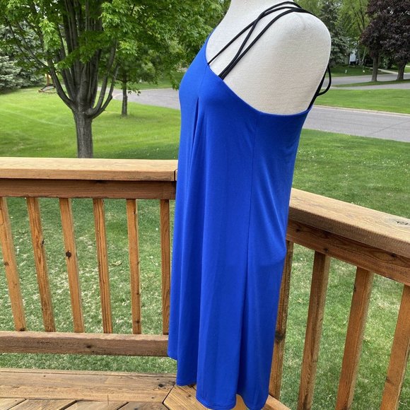 BCBGeneration Asymmetrical Dress One Shoulder Blue - Picture 5 of 13